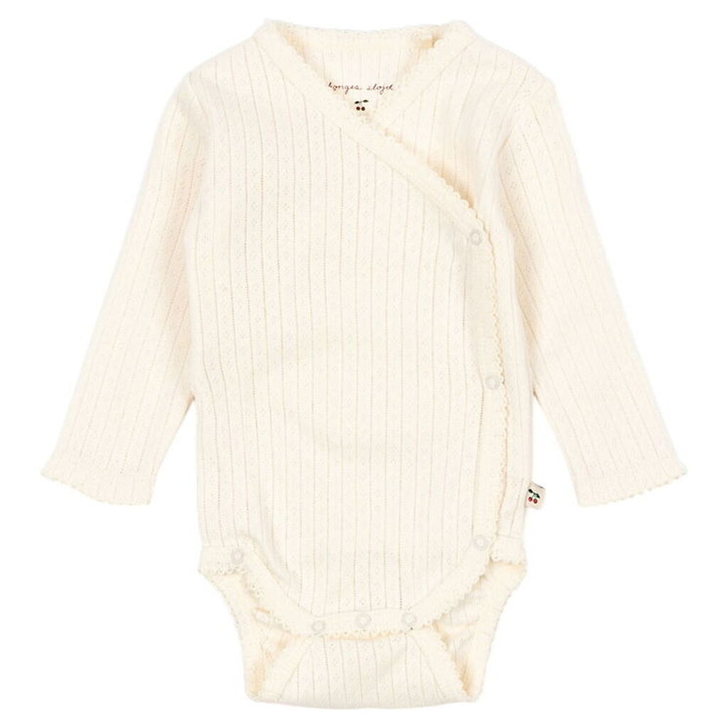 Konges Sløjd Slå-om Body l/æ - Minnie Newborn - Buttercream m. H