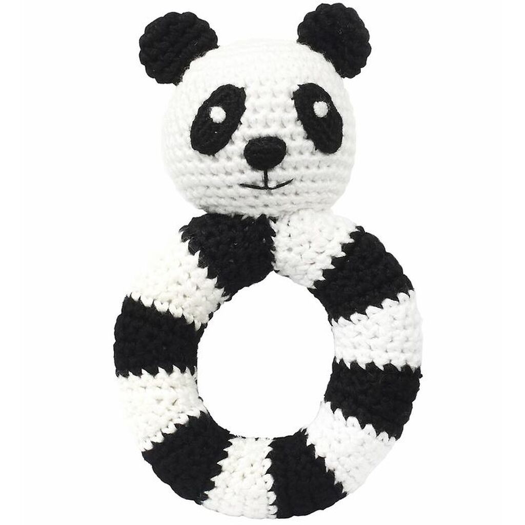 NatureZoo Rangle - Rund - Sir Panda - Sort/Hvid