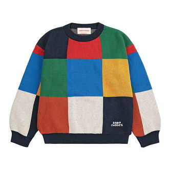 Bobo Choses Bluse - Strik - Multicolor Tiles