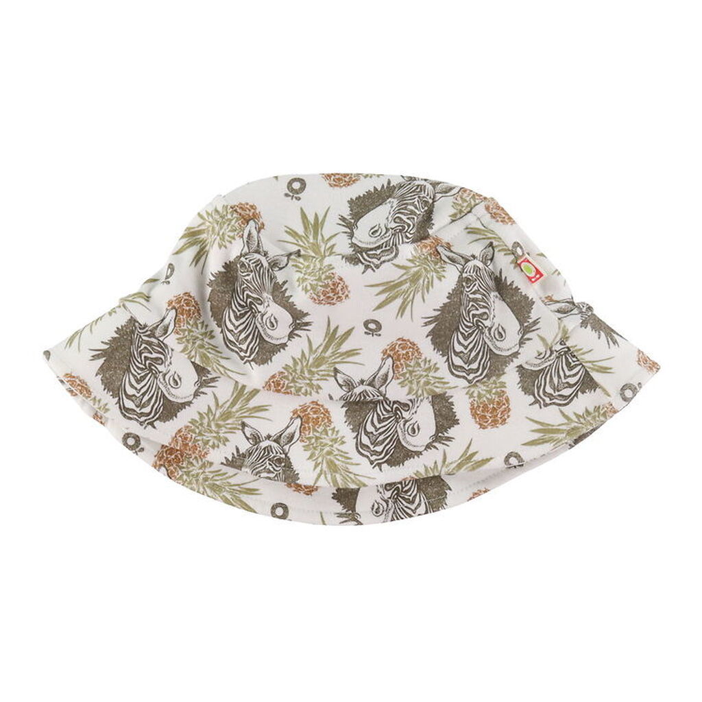 Katvig Bøllehat - Hvid m. Tropisk Print