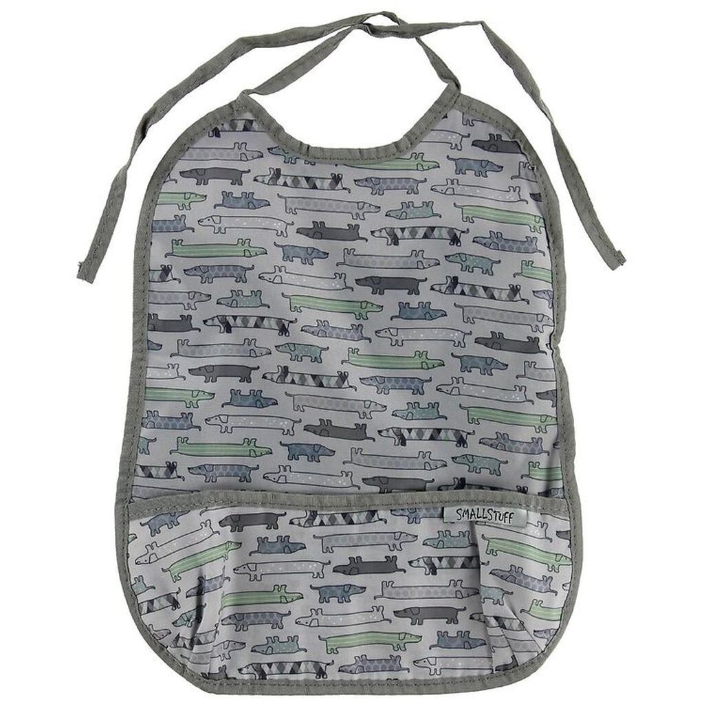 Smallstuff Hagesmæk m. Lomme - Lang - Sausage Dog