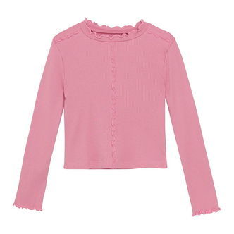 Creamie Bluse - Rib - Modal/Bomuld - Wild Rose