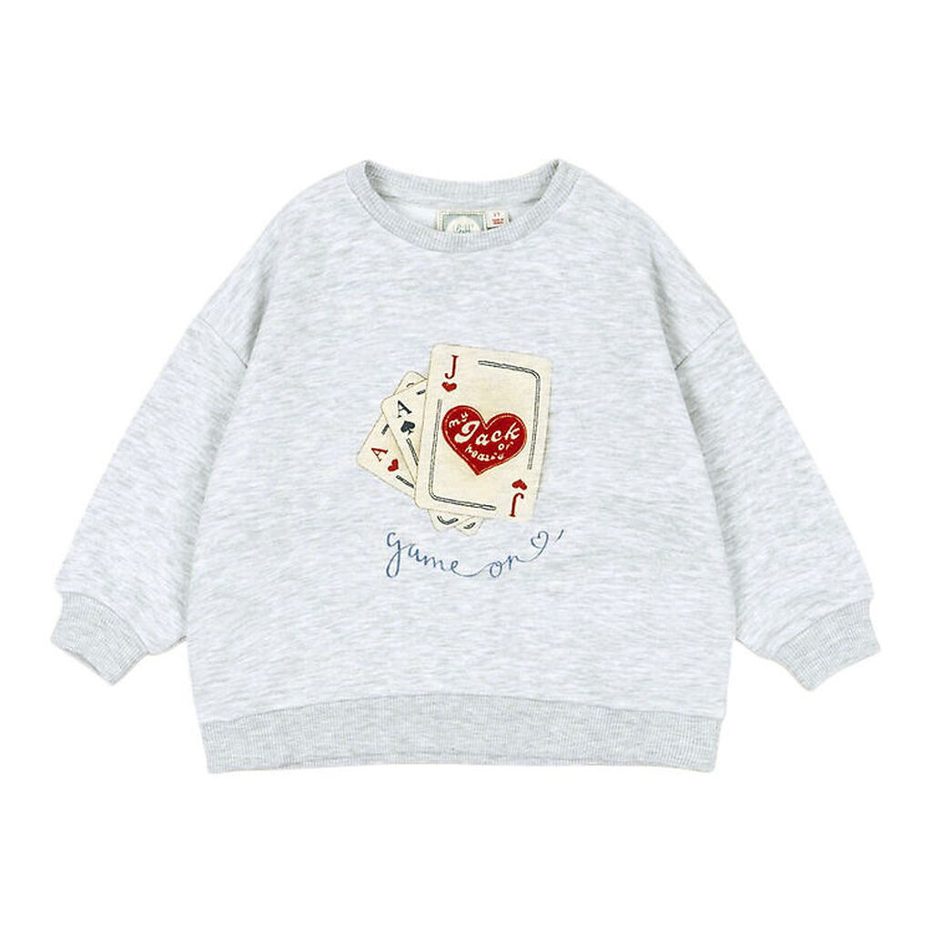 Konges Sløjd x Rosie H-W Sweatshirt - Jack - Light Grey Melange