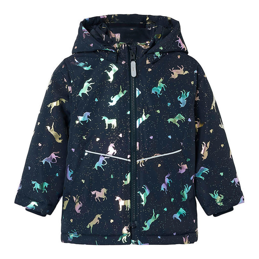 Name It Vinterjakke - Noos - NmfMaxi - Dark Sapphire/Unicorn