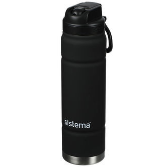 Sistema Drikkedunk - Stål - Soft Touch Grip - 709 ml - Sort