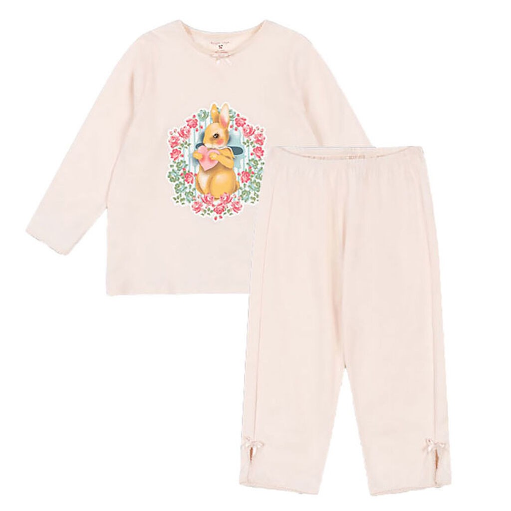 Konges Sløjd Nattøj - 2-delt - Gio Bow - Soft Pink