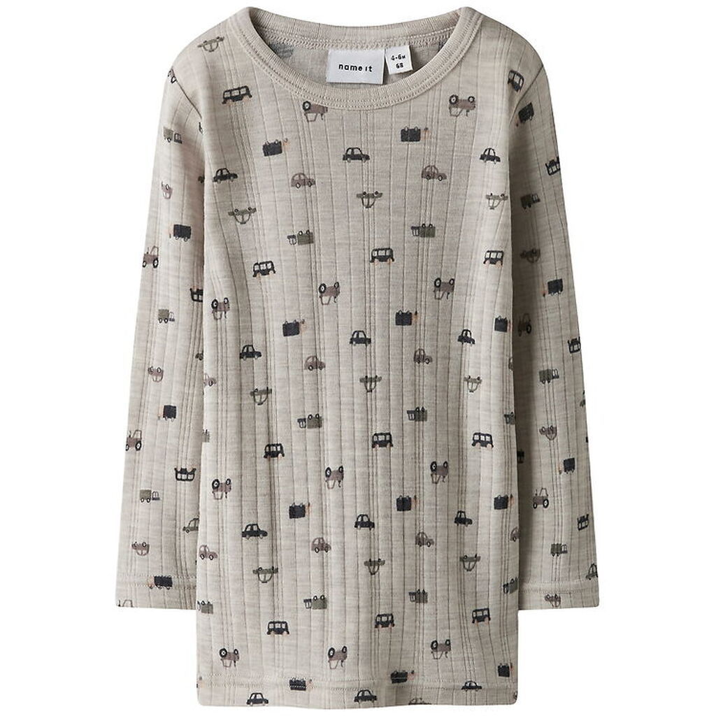 Name It Bluse - Uld - Rib - Noos - NmmWang - Nacreous Cloud/Smal