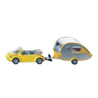 Siku Bil - Bil m. Campingvogn