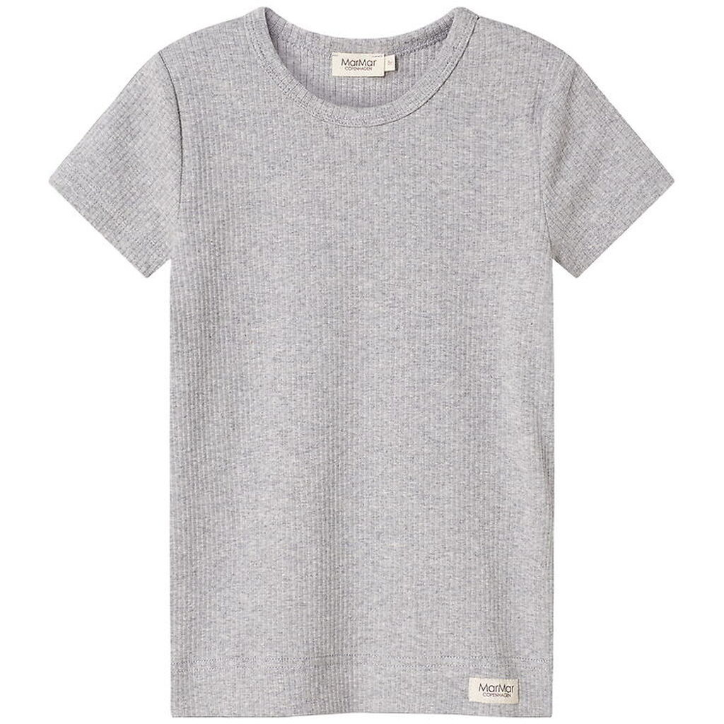 MarMar T-shirt - Rib - Modal - Noos - Lysegråmeleret