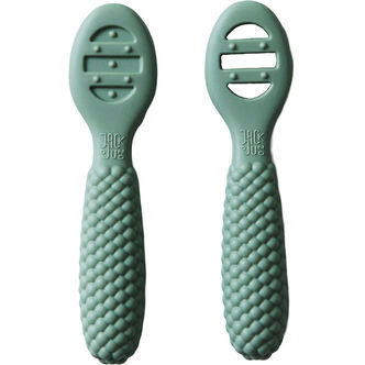 Jack o Juno Babyskeer - Silikone - 2-pak - Bubble - Sage