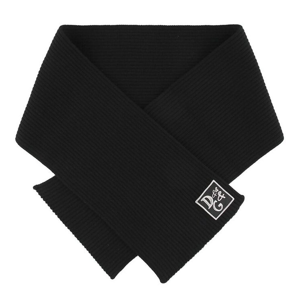 Dolce & Gabbana Halstørklæde - 140x30 - Uld - Sort
