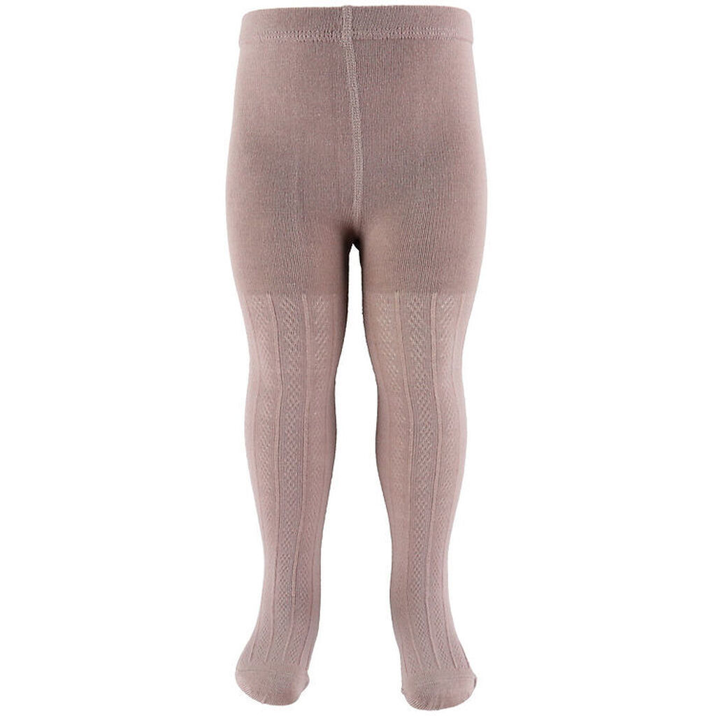 Wheat Strømpebukser - Uld - Karla - Dry Rose m. Mønster