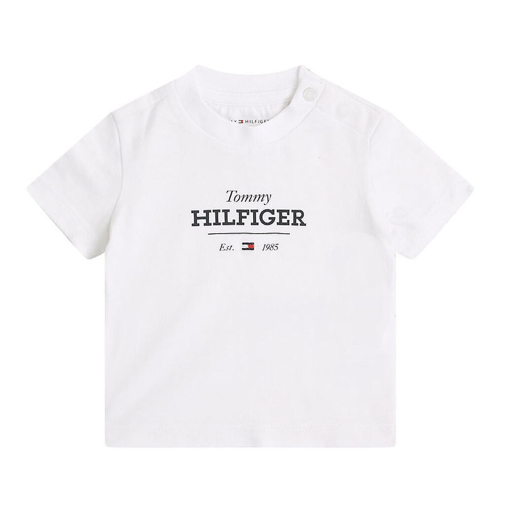 Tommy Hilfiger T-shirt - Monotype 1985 Logo - Hvid