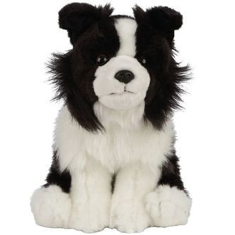 Living Nature Bamse - 24x10 cm - Border Collie - Sort/Hvid