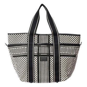 Lala Berlin Shopper - East West Tote Marin - Heritage Stripe Bla