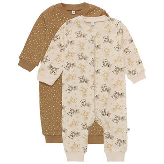 Pippi Baby Heldragter - Natdragter - 2-pak - Whitecap Grey