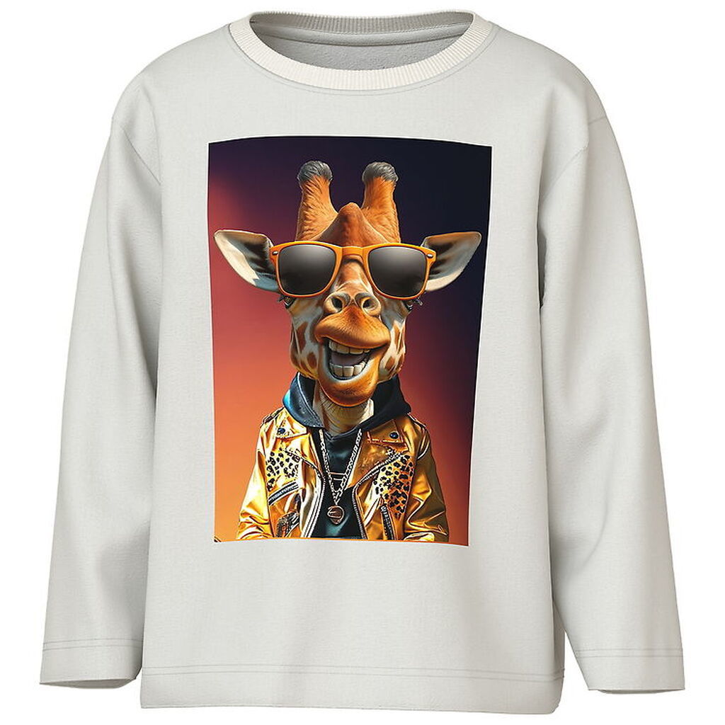 Name It Bluse - NmmVoto - Cloud Dancer/Giraffe
