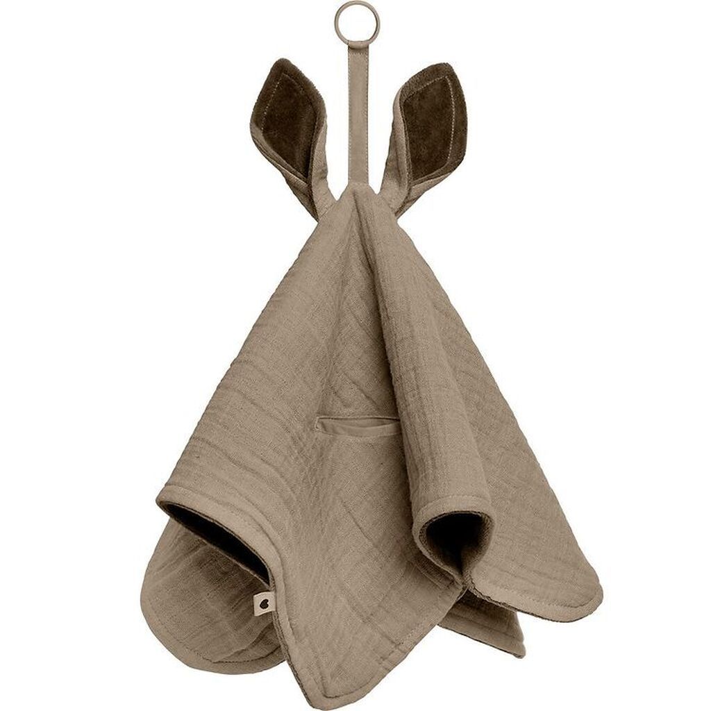 BIBS Nusseklud - 40x40 cm - Kangaroo - Dark Oak/Vanilla