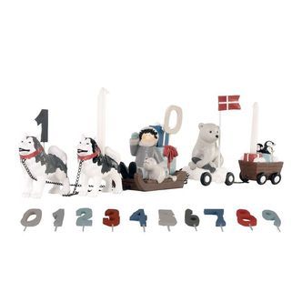Kids by Friis Fødselsdagstog - 45 cm - Hundeslæde