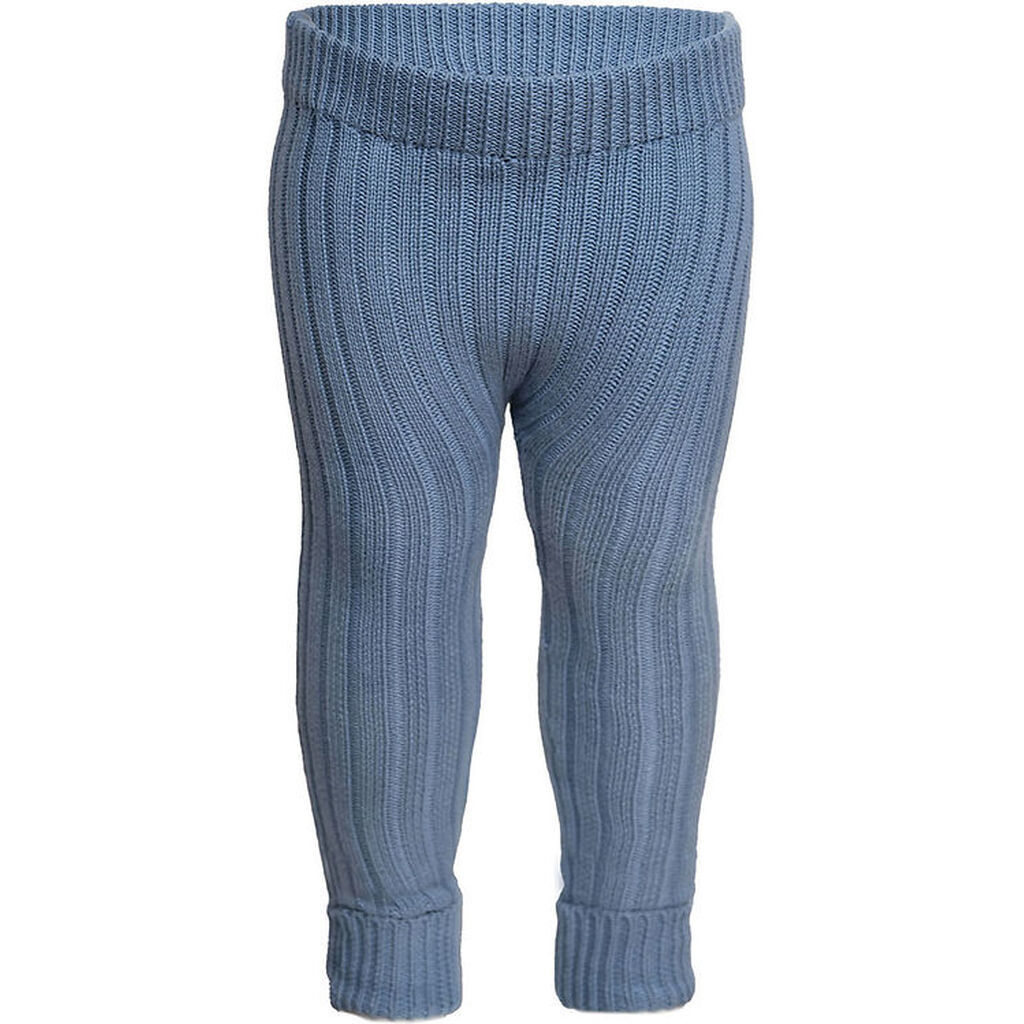 Hanevild Leggings - Strik - Rib - Lynge - Blue Blizzard