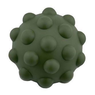 Tiny Tot Bold - Sensory Silicone Fidget Ball - 10 cm - Armygrøn