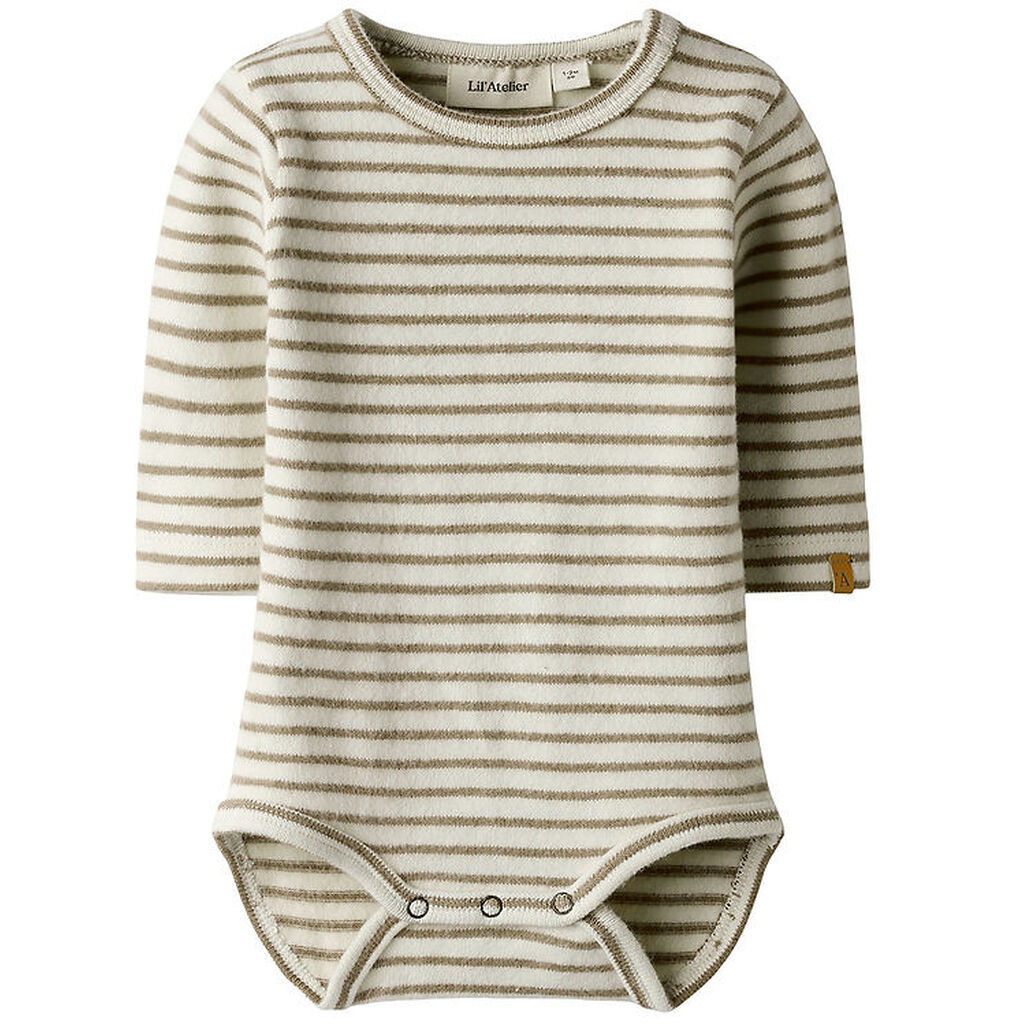 Lil Atelier Body - Strik - NbmThoro - Turtledove/Sepia Tint