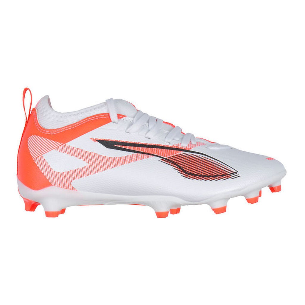 Puma Fodboldstøvler - Ultra 5 Match FG/AG Jr - Hvid/Sort/Glowing