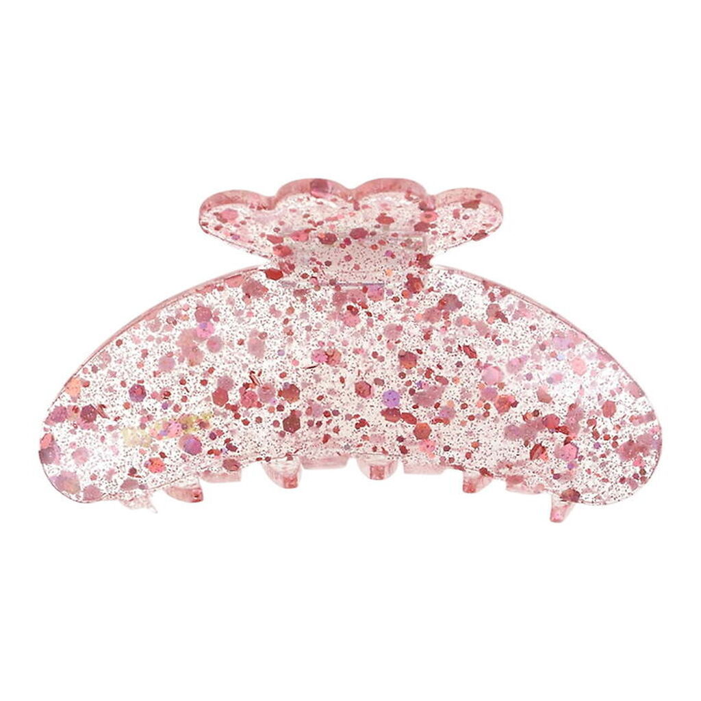 By Stær Hårklemme - Asta - 10x5 cm - Confetti Lyserød