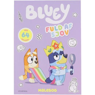 Forlaget Gyldendal Malebog - Bluey - Fuld Af Sjov