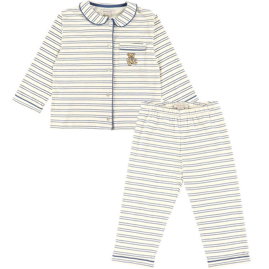 Konges Sløjd Nattøj - Pio - Indigo Butter Stripe