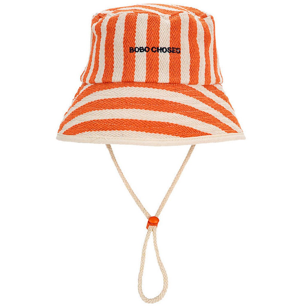 Bobo Choses Bøllehat - Striped - Orange
