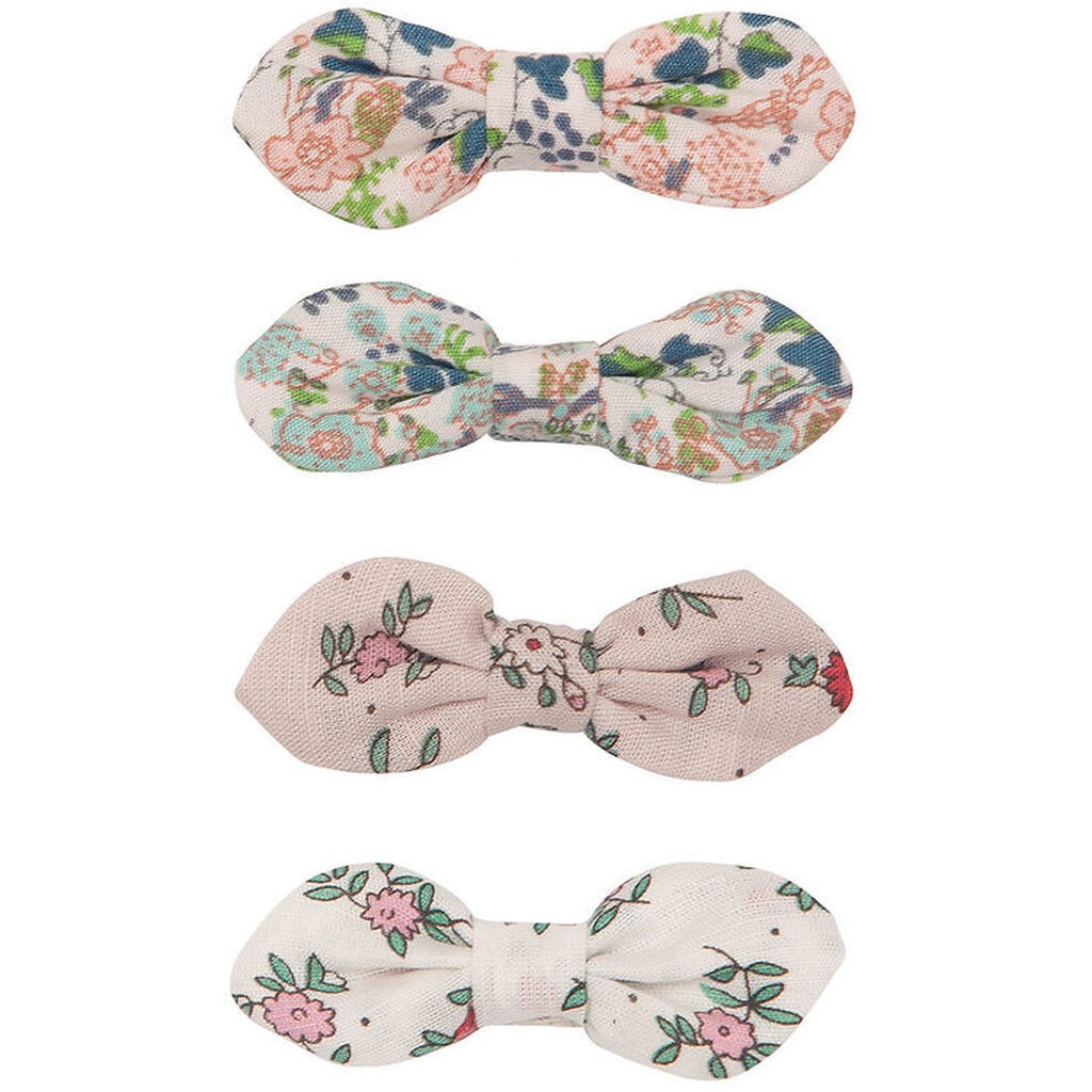 Mimi & Lula Hårclips - 4-pak - 4 cm - Flora Bow Florence