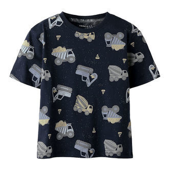 Name It T-shirt - NmmHector - Navy Blazer m. Print