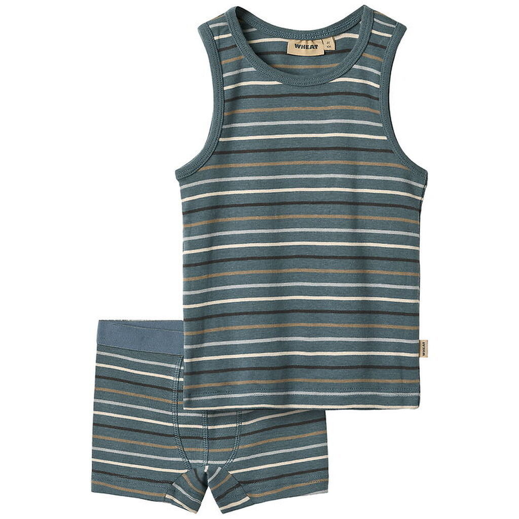 Wheat Undertøj - Lui - Blue Multi Stripe