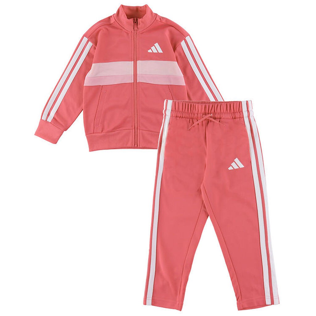 adidas Performance Træningssæt - LK 3S TIB TS - Pnkfus/White/Clp