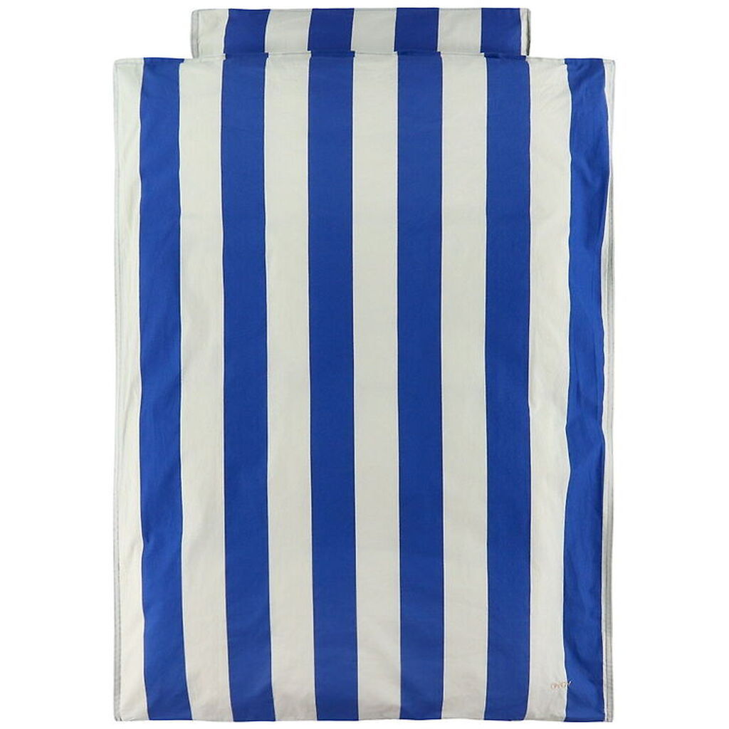 OYOY Sengetøj - Baby - Shima - Optic Blue