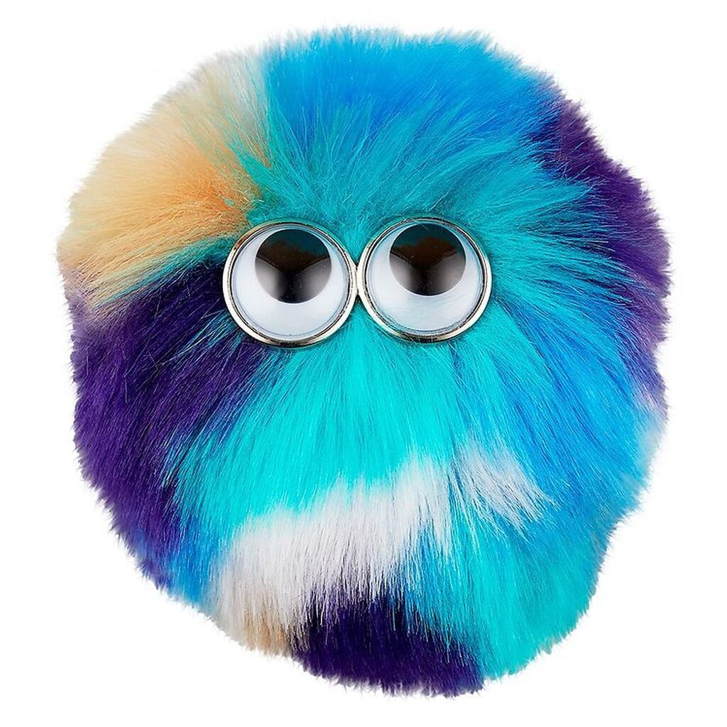 Ergobag Velcromærke - Fluffy - Blå/Turkis