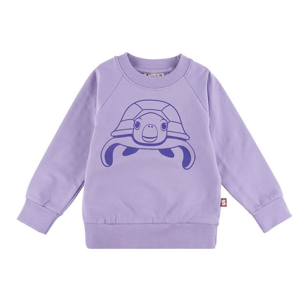 DYR-Cph Sweatshirt - Dyrbellow - Lila Outline Havskildpadde