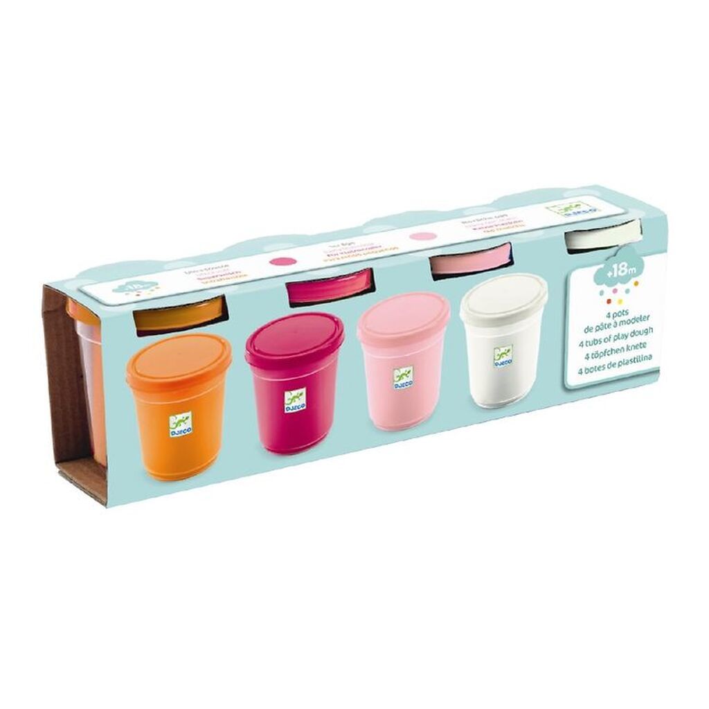 Djeco Modellervoks - 4 stk. - Pastelfarver