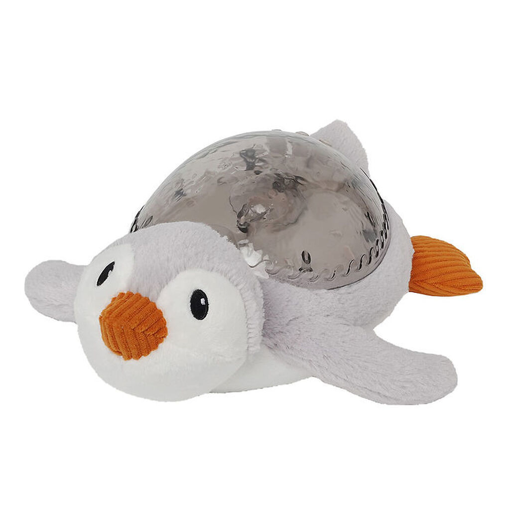 Cloud-B Natlampe m. Lyd - Tranquil Penquin - 30 cm - Grå