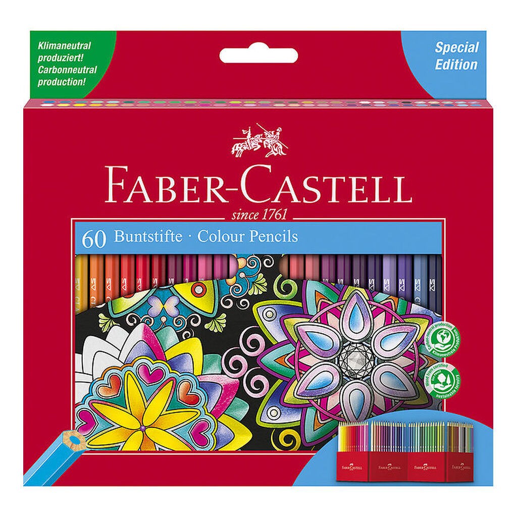 Faber-Castell Farveblyanter - 60 stk - Multi