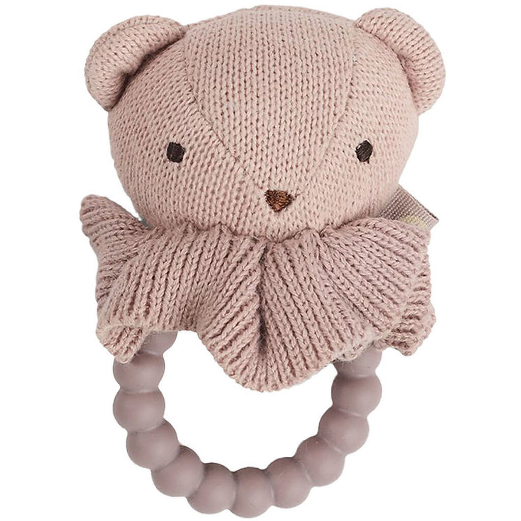 Smallstuff Biderangle - Bjørn - Strik - 10 cm - Soft Rose