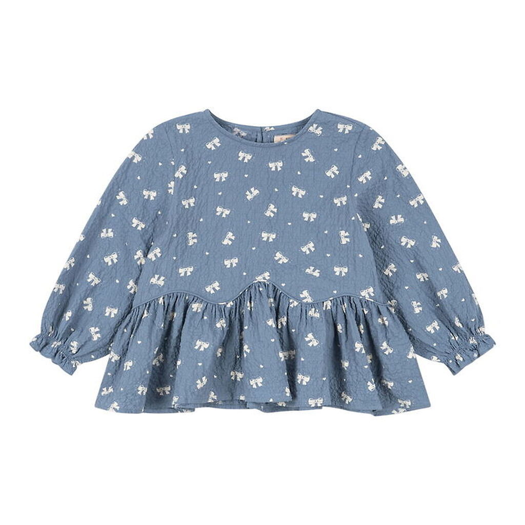 Konges Sløjd Bluse - Vida - Boucle Blue