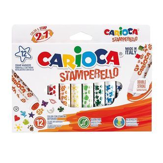 Carioca Stempel Tuscher - 12 stk - Multifarvet