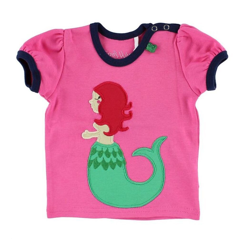 Freds World T-shirt - Pink m. Havfrue