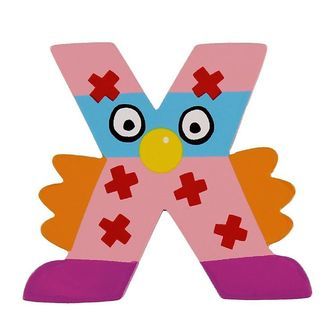 Petit Jour Paris Crazy Bird Bogstav - X - Lyserød