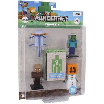 Minecraft Legetøjsfigurer - 3D Special Edition - 5-pak