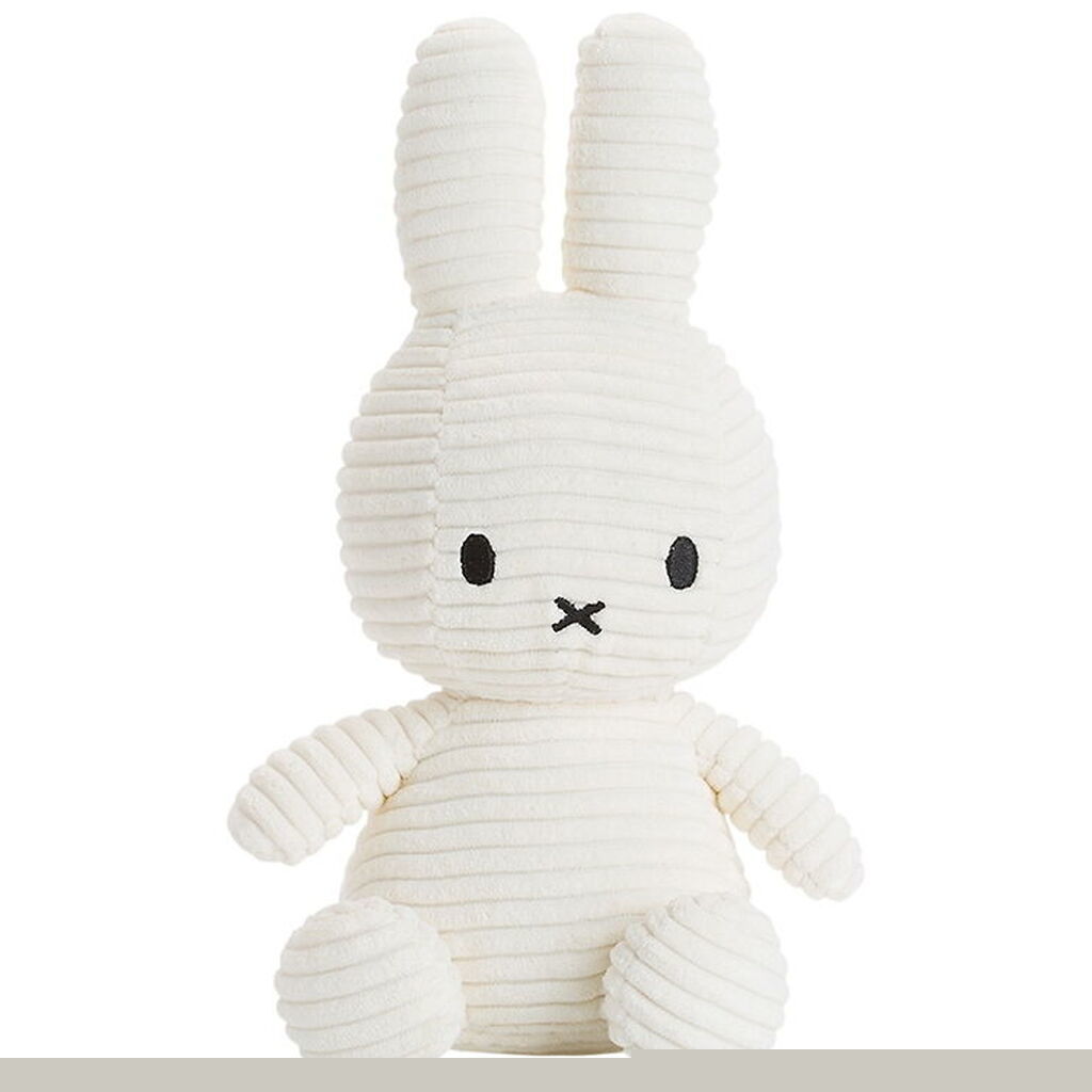 Bon Ton Toys Bamse - 23 cm - Miffy ECO Corduroy - Offwhite