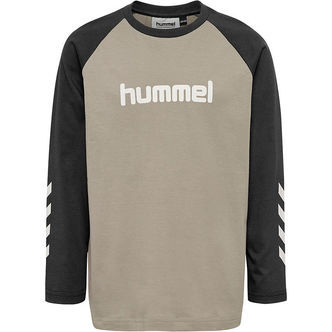 Hummel Bluse - Rock Ridge/Sort m. Logo