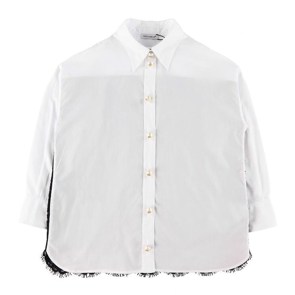 Dolce & Gabbana Skjorte - 90's - Hvid/Sort